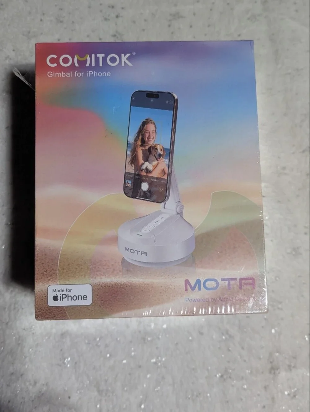 COMITOK MOTA iPhone DockKit Auto Face Tracking Gimbal White New Sealed